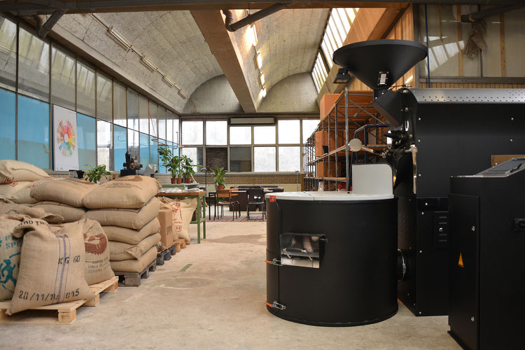 The White Label roaster in Amsterdam
