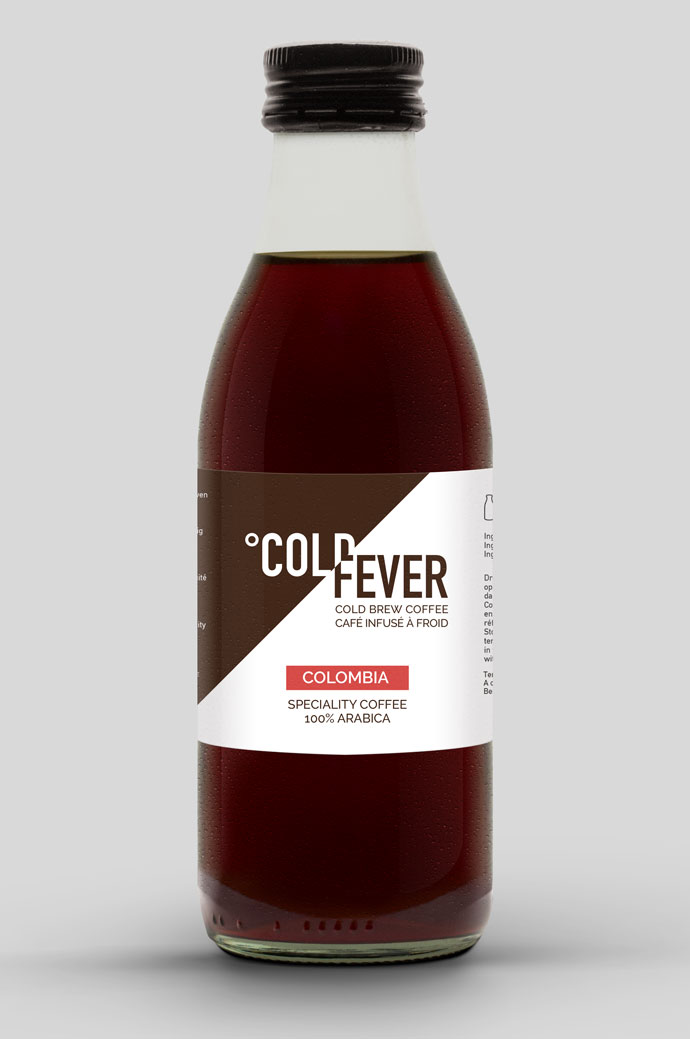 Bottle of Cold Fever Cold Brew Coffee