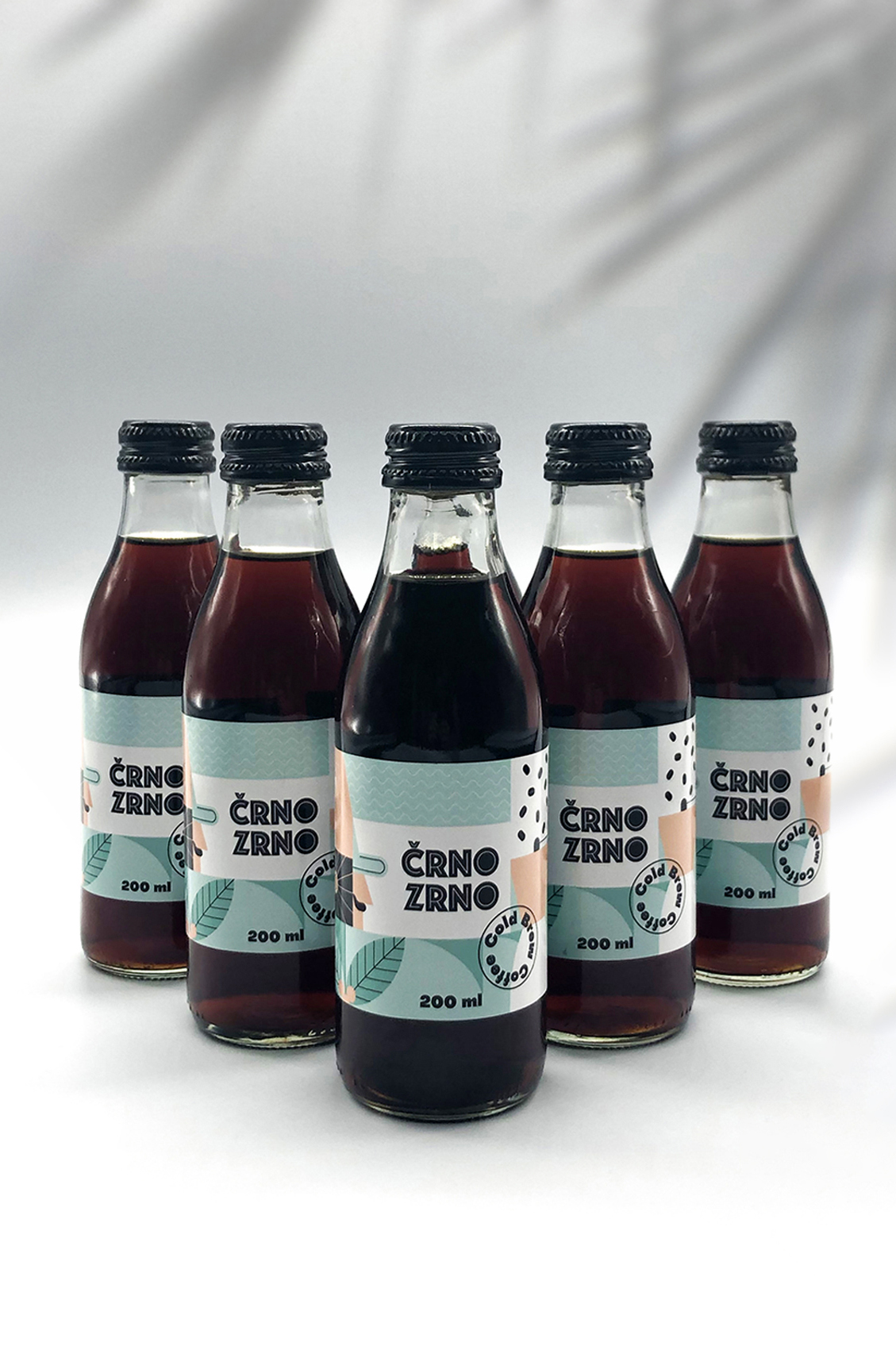 Bottles of Crno Zrno Cold Brew Coffee