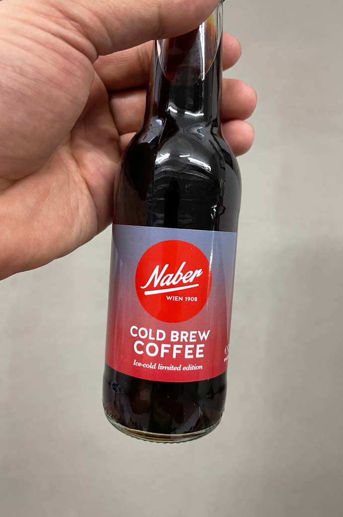 Bottle of Naber Cold Brew Coffee