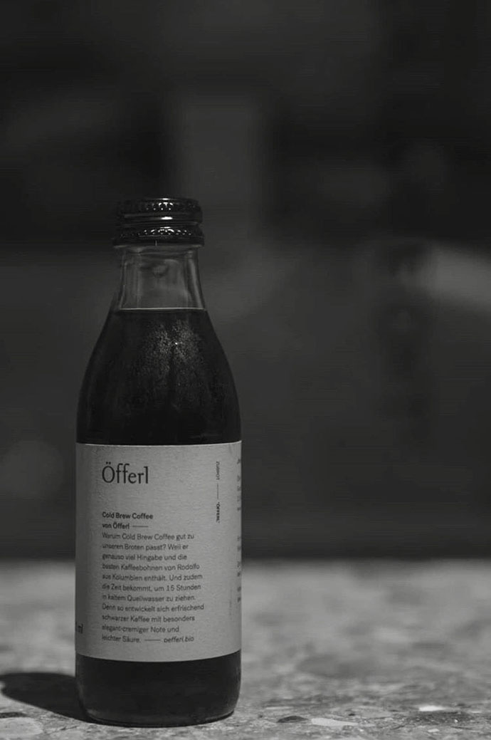 Bottle of Öfferl Cold Brew Coffee