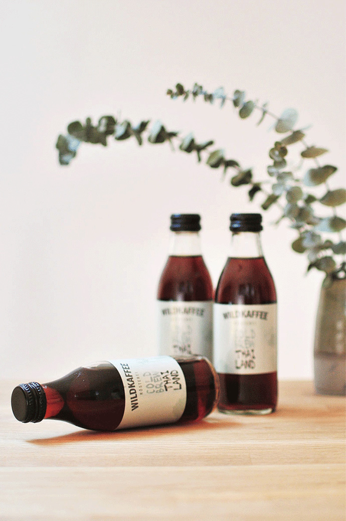 Bottles of Wildkaffee Cold Brew Coffeen